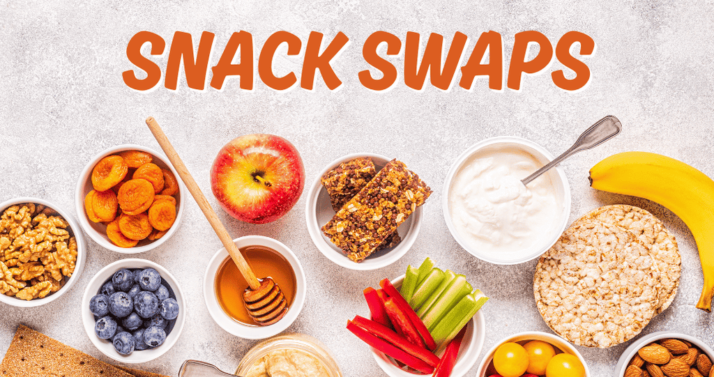 Healthy snacks such as berries, nuts, and granola