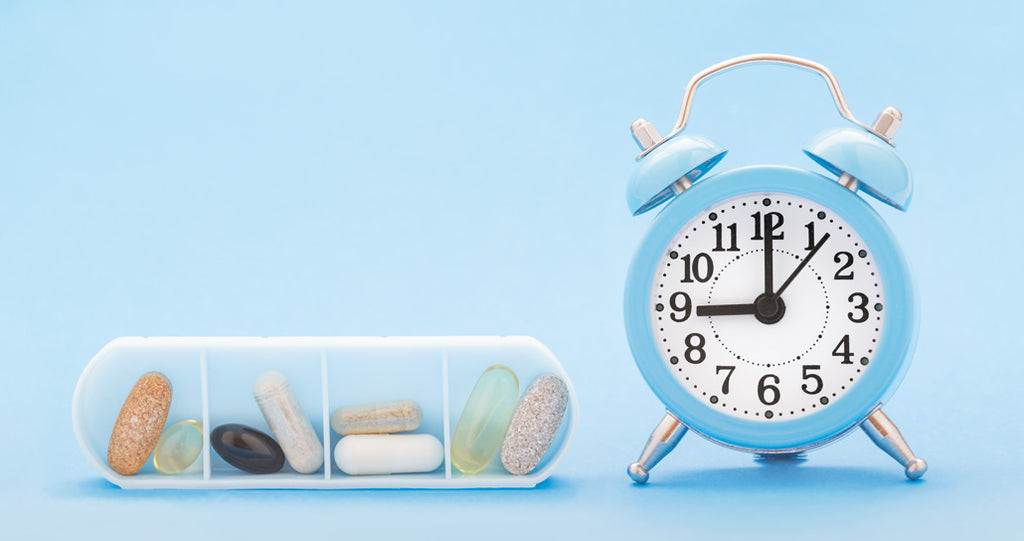 Nutritional supplements and an alarm clock
