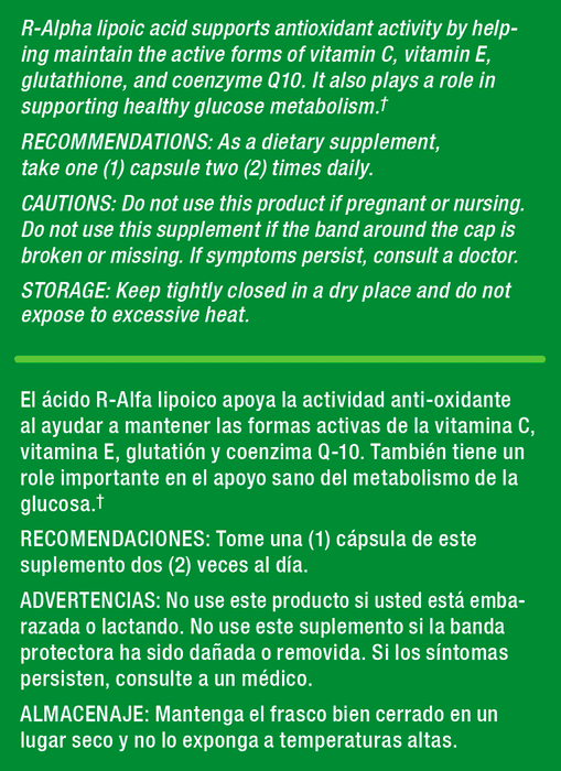 R-Alpha Lipoic Acid