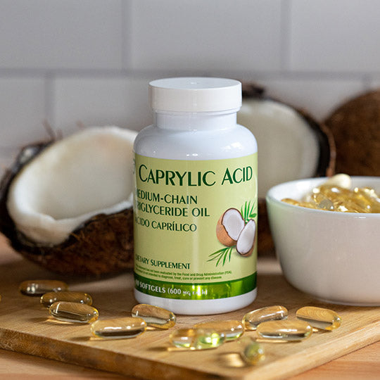 Caprylic Acid Supplements (90 Softgels) - Health Hispanica– Health ...