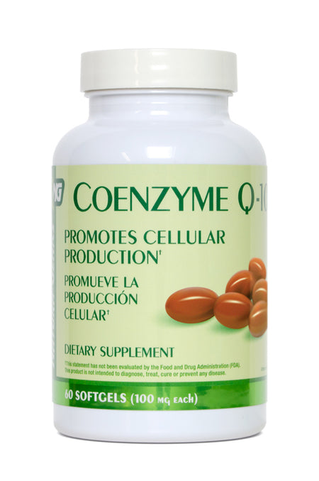 Coenzyme Q10 bottle