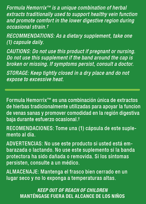 Formula Hemorrix Recommendations