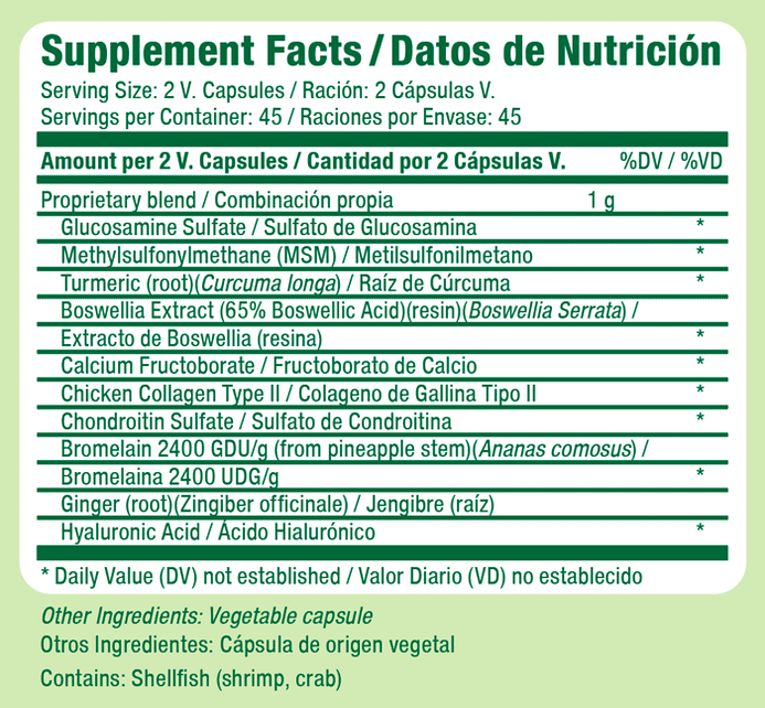 Glucosamine & Chondroitin+ Supplements (90 Veggie Capsules) - Health ...