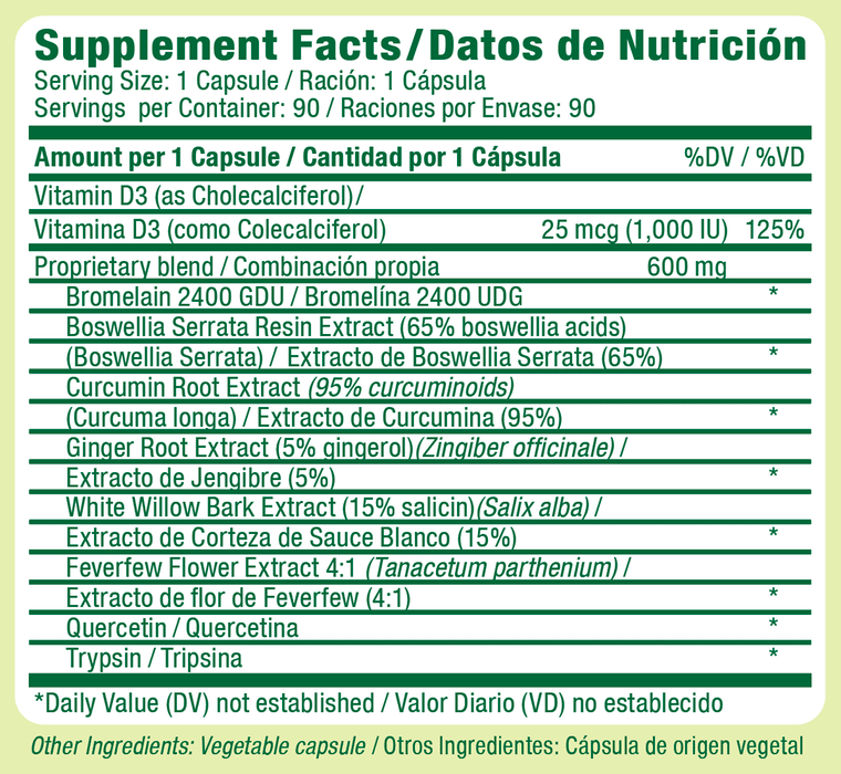 Inflammex Inflammex Supplements (90 Veggie Capsules) - Health Hispanica– Health ...