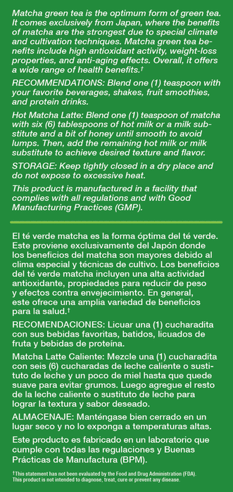 Organic Matcha Green Tea Powder