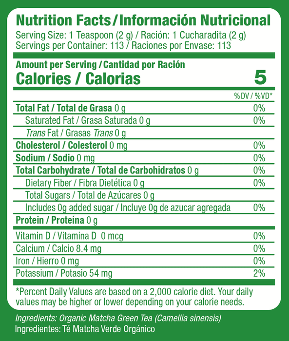 Organic Matcha Green Tea Powder