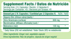 Supplement Facts label for slippery elm and marshmallow root digestive support supplement capsules.
