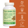 Lecithin Forte bottle with benefit icons: supports heart health, supports memory & cognition, supports nerve function, supports liver health 