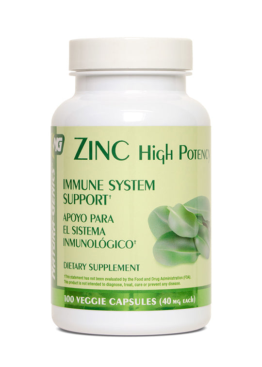 Zinc High Potency Supplements (100 Capsules) Health Hispanica