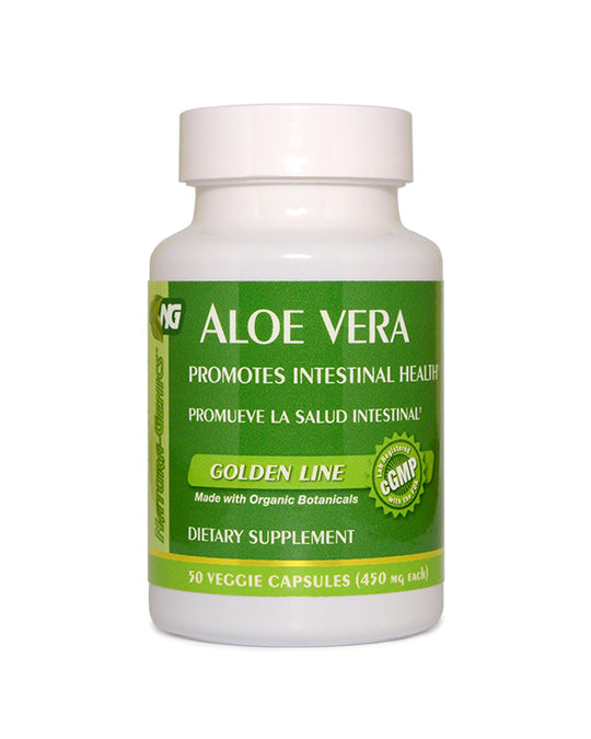 Organic Aloe Vera Supplements (50 Veggie Capsules) Health Hispanica