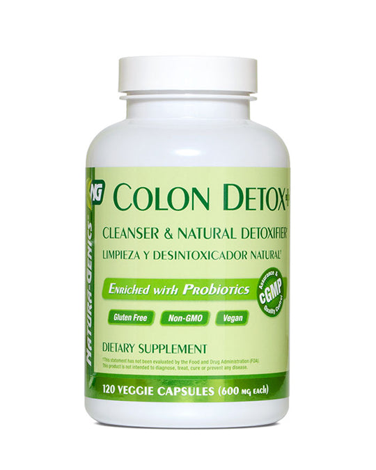 Colon Detox Supplements 120 Veggie Capsules Health Hispanica